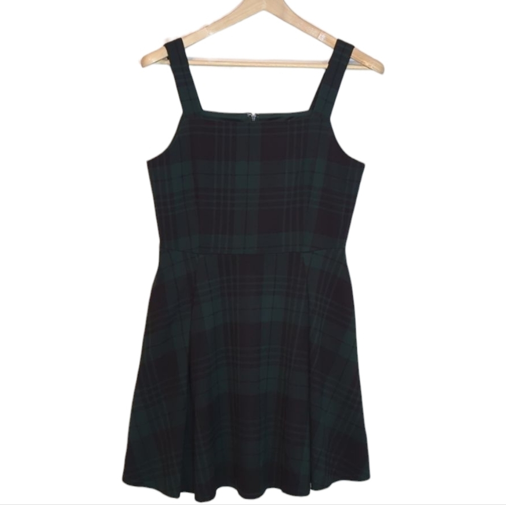 Copper Key | Plaid A-Line Dress w|pockets